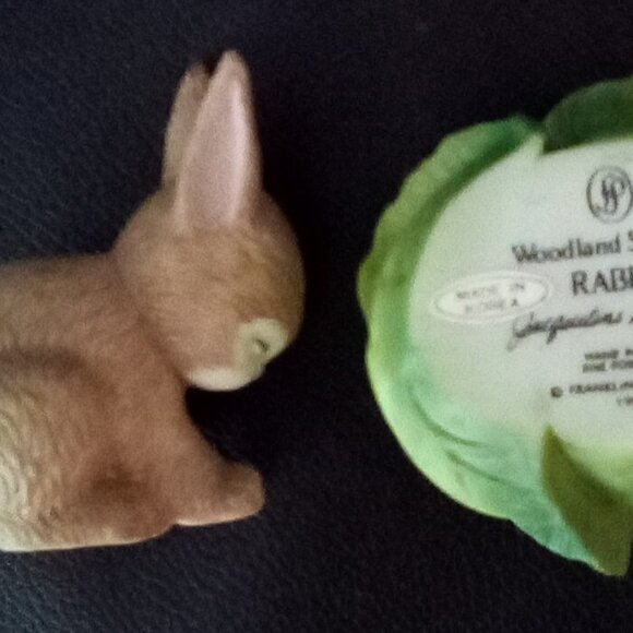 Vintage Woodland Surprises Rabbit Jacqueline B. Smith 1984 Franklin Figurine - Picture 9 of 12